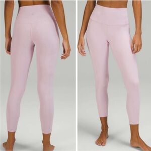 Lululemon Align High-Rise Leggings Thick Tight Pant 25" Pink Peony Women's 6